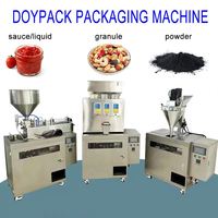 Machine de remplissage et de scellage automatique rotative pour sachets préformés, sachets refermables, doypacks, pour smoothies, poudre de spiruline