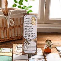 Bloc-notes adhésif Fengqi E6 en forme de bande longue, série d'histoires, motif Kawaii, pour journalisation portable et décoration d'entreprise