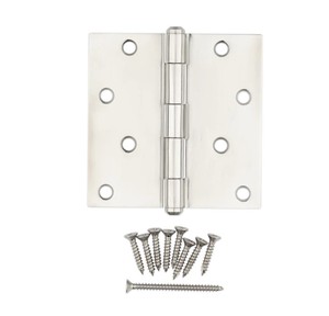 Bisagra residencial de acero inoxidable personalizada con acabado antiguo ligero o acabado liso para puertas, con acabado en latón o cobre. - Product Image 5