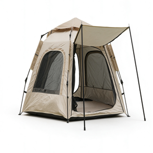 <strong>6</strong> <strong>Person</strong> Large Capacity Hexagonal <strong>Pop</strong> Camping <strong>Tent</strong> 4 Season Single Layer Waterproof Windproof Quick Setup UV Resistant Portable - Product Image 3
