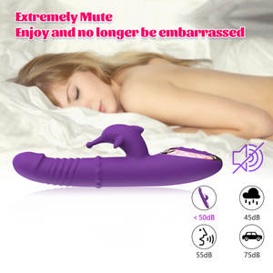 थोक सेक्स खिलौने इलेक्ट्रिक थ्रस्ट सिलिकॉन खरगोश वाइब्रेटर क्लिटोरल जी-स्पॉट मालिश टेलीस्कोपिक डिल्डो लिंग वयस्क उत्पाद - Product Image 6