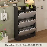 Meuble à chaussures basculant ultra-mince en acier, minimaliste et multifonctionnel, pour petit appartement, rangement étroit pour entrée