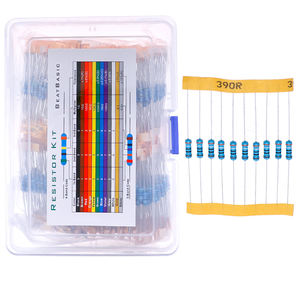 Lorida Encaixotado 1100 Peças 110 Tipos 0.5W Em-linha Resistores 1R-1M 1/2W Metal Film Resistor Kit - Product Image 2