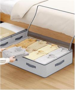 Small Clothes Storage Bag Eco-Friendly Breathable <b>Under</b> <b>Bed</b> Storage Bags for Clothing Blankets - Product Image 5