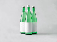 Bouteille en verre pour soda 500ml 750ml, bouteille en verre rechargeable pour eau minérale, bouteille d'eau en verre 16 oz