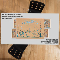 Grande Table de Puzzle Portable à 4 tiroirs, nouvelle collection, planche de Puzzle en bois, 1000 pièces