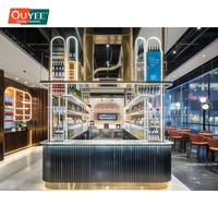Système d'étagères de présentation pour café en mélamine verrouillable, idéal pour les magasins de détail, fabriqué à Guangzhou