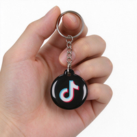 Mini porte-clés NFC intelligent Google Review en PVC époxy avec code QR pour avis et réseaux sociaux