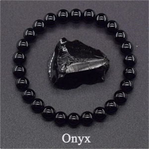 YL Europe <span class=keywords><strong>états</strong></span>-<span class=keywords><strong>unis</strong></span> à la mode cristal perlé Bracelet 8mm Rose pierre naturelle élastique corde géométrique nouveau Design - Product Image 6