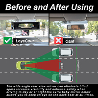 Rétroviseur de Voiture Multifonction Pliable avec Vaste Champ de Vision, Quadruple Pliage, Pivotant et Réglable pour Bébé à l'Intérieur
