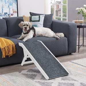 Op Maat Gemaakte Logo Hond Ramp Duurzame Huisdier Ladder Te Bereiken Hoog Bed En Bank Opvouwbare Houten Huisdier Oprit Met Verstelbare Hoogte - Product Image 2
