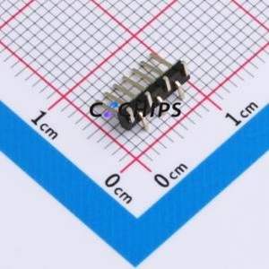 HX PZ1.27-1x7P TP-YQ Pin Header SMD,P=1.27mm Connector 1x7P 1.27mm Pin Header Vertical Mount - Product Image 2