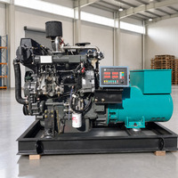 Générateur diesel marin 20kW 30kW refroidi par eau 380V 400V 440V 1500 tr/min 1800 tr/min triphasé AVR démarrage électrique pour bateau de pêche