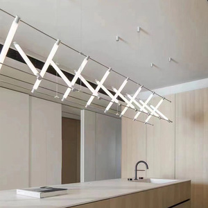 โคมไฟระย้า LED แบบยาวหลายหัว สำหรับโรงแรม ร้านอาหาร ห้องรับรอง บาร์ เคาน์เตอร์ - Product Image 2