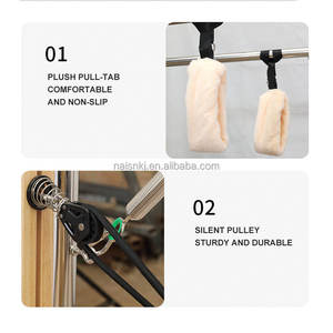 Équipement de gym Pilates Reformer en chêne, durable, portable, <span class=keywords><strong>service</strong></span> pour studio de Pilates, santé - Product Image 2