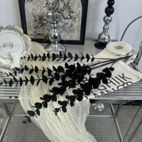 Bunga Simulasi Eucalyptus Mawar Hitam Retro untuk Properti Fotografi