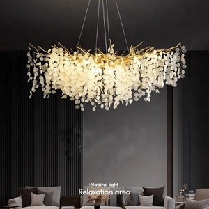 Candelabro de cristal dorado hecho a mano de lujo moderno para el hogar, oficina, sala de estar, Villa, salón, restaurante, ventas directas de fábrica - Product Image 2