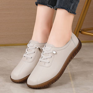 2025 vente chaude <span class=keywords><strong>blanc</strong></span> chaussures de travail décontracté chaussures pour femmes quotidien polyvalent mocassins mocassins chaussures plates avec semelle résistante à l'usure - Product Image 6