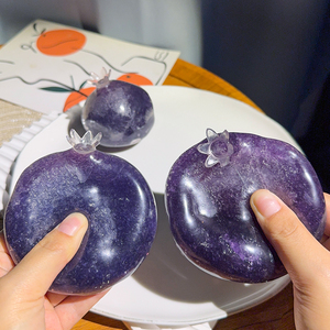 Pelota Sonora de Naranja y Arándano con Textura de Hielo - Juguete Sensorial Novedoso con Sonido de Nieve Crujiente, Venta al por Mayor - Product Image 3