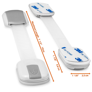 Cerraduras de plástico ajustables para gabinete de seguridad para bebés, <span class=keywords><strong>Protector</strong></span> de seguridad a prueba de niños para <span class=keywords><strong>cajones</strong></span>, armarios, almacenamiento de <span class=keywords><strong>cocina</strong></span> seguro para niños - Product Image 1