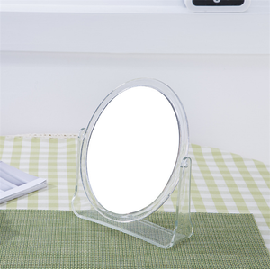 Cơ Sở Minh Bạch Đôi Sided <span class=keywords><strong>Magnifying</strong></span> Trang Điểm Gương Tự Đứng Gương 1X 3X Trang Điểm Vanity Gương Máy Tính Để Bàn Make-Up Kính - Product Image 3