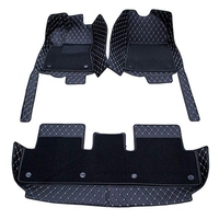 Fournir Amazon Luxe Double Couche Imperméable À L'eau Tapis De Sol pour Tesla Model S Matériaux En Cuir Tapis de Sol Personnalisé pour Tesla