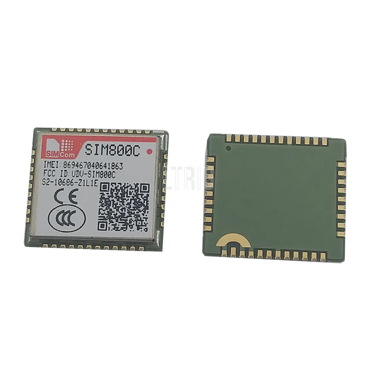 LTRIG kustom 1 buah SIM800C 24M Bluetooth, TTS GSM GPRS modul Quad-band rasio LCC kecil, performa game tinggi
