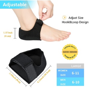 Almohadillas de silicona al por mayor para talones, absorción de impactos, alivio para las piernas, correas ajustables, plantillas antideslizantes - Product Image 3