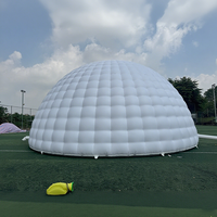 Tente chapiteau gonflable blanc frappant mariage Igloo auvent blanc tente dôme Igloo gonflable Camping fête en plein air