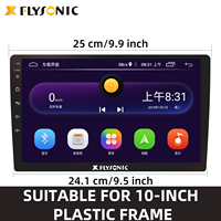 Flysonic-Mirror Link para coche, imagen RGB personalizada de 10,1 pulgadas, micrófono incorporado, varios medios, muestra disponible, MP5, vídeo