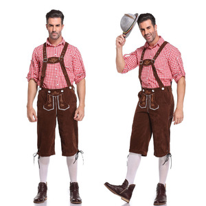 <span class=keywords><strong>Costume</strong></span> d'Halloween Chemise à carreaux tricolore <span class=keywords><strong>Costume</strong></span> <span class=keywords><strong>Oktoberfest</strong></span> pour <span class=keywords><strong>homme</strong></span> - Product Image 2
