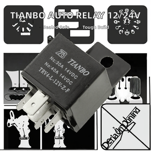 Relé automotriz Tianbo TRV4-L de 12V CC, miniatura, sellado, electromagnético, de uso general, de 5 pines. - Product Image 2