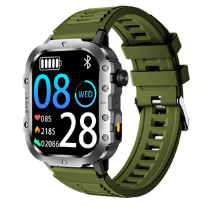 Mới H11 thời trang 2.01 inch TFT <span class=keywords><strong>Android</strong></span> IOS máu Oxy Heart Rate Giám sát Thể dục thể thao Đèn pin <span class=keywords><strong>smartwatch</strong></span> cho nam giới - Product Image 1