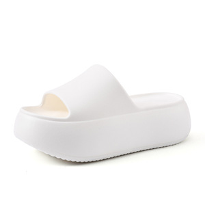 Women's Summer Thick Soled EVA Sandals <b>Non</b> <b>Slip</b> Wear Resistant Breathable Beach <b>Shoes</b> Milky White Fish Mouth Design - Product Image 5