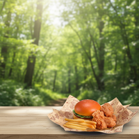 Papier sulfurisé personnalisé imprimé avec logo, biodégradable, écologique, recyclable, de qualité alimentaire, pour emballer les hamburgers et les sandwichs, résistant à la graisse, chaud