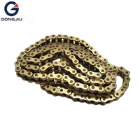 Nouvelle chaîne renforcée avec joint torique doré 428-136, chaîne de transmission scellée haute résistance pour moto, dirt bike, pit bike, tout-terrain