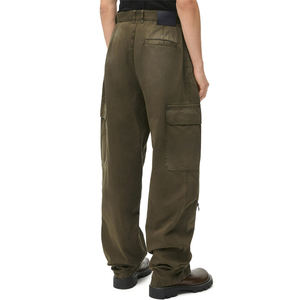 Personalizzare le <span class=keywords><strong>tasche</strong></span> <span class=keywords><strong>laterali</strong></span> dei <span class=keywords><strong>pantaloni</strong></span> <span class=keywords><strong>con</strong></span> cerniera di colore verde <span class=keywords><strong>con</strong></span> cerniera a tutta lunghezza in saia <span class=keywords><strong>pantaloni</strong></span> lunghi alla moda Casual <span class=keywords><strong>pantaloni</strong></span> Cargo a palloncino - Product Image 3