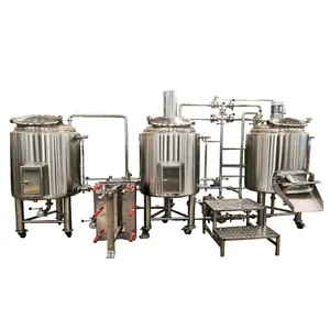 Turnkey project 100L 150L 200L small craft beer home brew kit for brewpub