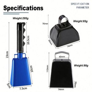 Campana Metálica de Alta Calidad con Asas, Campanas para Animar en Estadios, Campana Personalizada para Eventos Deportivos, Regalos Promocionales para Fiestas - Product Image 4