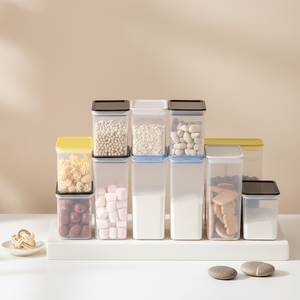Boîte de rangement hermétique pour poudres, céréales, fruits secs et assaisonnements – Contenant multi-tailles de qualité alimentaire pour cafés et salons de thé - Product Image 4