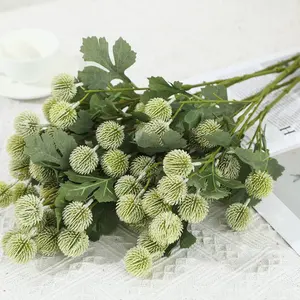 A-3081 In Stock Artificial Wedding Decoration Leaves Pinecone Ball Leaf For Sale