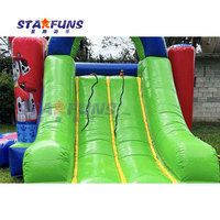 Combo gonflable de patte de chien de patrouille de château gonflable commercial amusant enfants intérieur maison de rebond toboggan gonflable videur commercial
