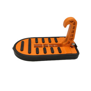 YHMOTO-Protección de silicona plegable Universal para puerta de coche, escalón de seguridad con martillo de aleación de aluminio, Pedal de techo - Product Image 3