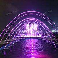 Boquilla LED multizona de colores controlada por programa, personalizada para exportación, para fuentes en obras de paisajismo de plazas públicas gubernamentales