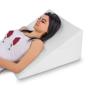 Bantal tempat tidur nyaman, bantal dengan sandaran busa memori, bantal elevasi untuk refluks asam
