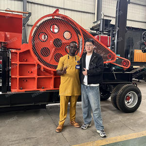 Китайские фабрики продают по низким ценам. Мобильная щековая дробилка PE400x600, Кварцевая дробилка, Гранитная щековая дробилка, мелкая каменная дробилка - Product Image 6