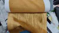 Tissu de rideau en polyester non tissé 100% avec motif gaufré style artistique, occultant total, isolant thermique et insonorisant