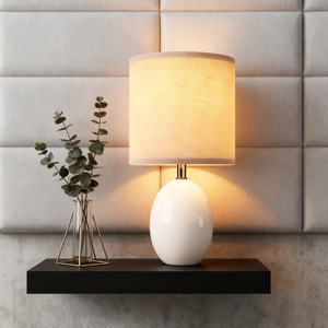 Lámpara de mesa moderna con control táctil, fuente de luz LED E27, cuidado de los ojos, para decoración de sala de estar y dormitorio - Product Image 1