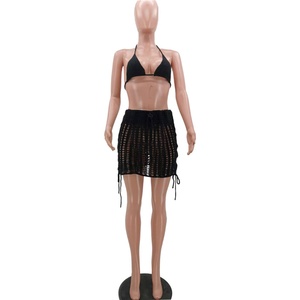 Vivblook ชุดสองชิ้นเสื้อครอปตาข่ายเซ็กซี่สำหรับผู้หญิงชุด Z813ST01สองชิ้นเสื้อครอปสำหรับผู้หญิง - Product Image 2