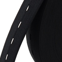 Bande élastique en polyester tricotée rayée réglable de 25 mm, à œillets, couleur personnalisable, pour la couture de textiles de maison et de pantalons – Meilleure vente
